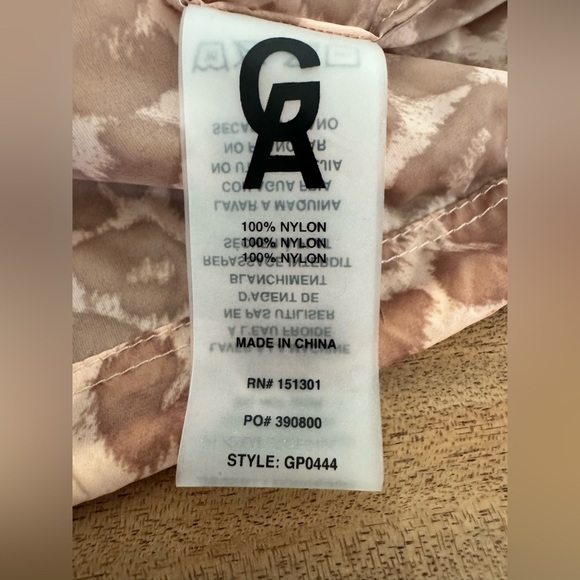 Good American Desert Leopard Lightweight Sheer Quarter Zip Spring Pullover - Picture 6 of 7